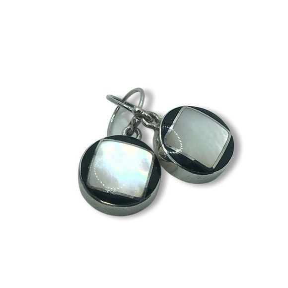 Opal & Enamel Wire Hook Earrings - Picture 4 of 4